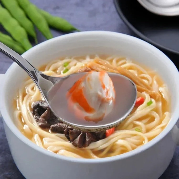 Long Handle Stainless Steel Soup Spoon for Hot Pot Scoops and Home Kitchen Tableware