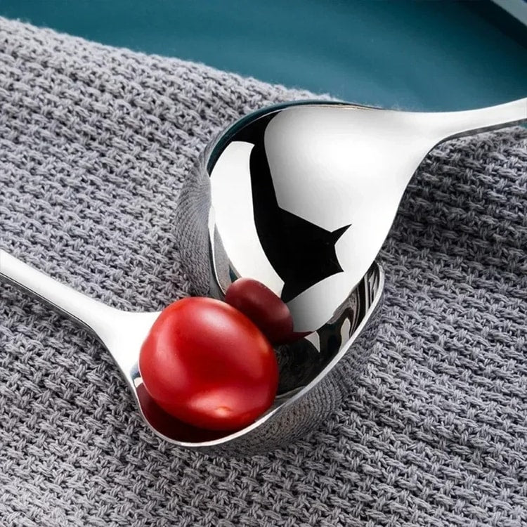 Long Handle Stainless Steel Soup Spoon for Hot Pot Scoops and Home Kitchen Tableware