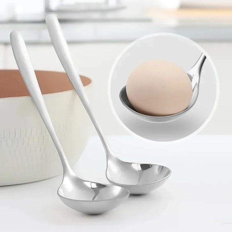 Long Handle Stainless Steel Soup Spoon for Hot Pot Scoops and Home Kitchen Tableware
