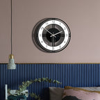 Modern Acrylic Silent Wall Clock Large Quartz Hanging, Battery Operated for Home Decor, Kitchen and Living Room Watch