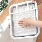 Collapsible Dish Drying Rack – Foldable Kitchen Drainer & Dinnerware Organizer for Camping and Home Use
