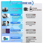 Cervical Neck Traction Device, Inflatable Neck Stretcher Pillow for Instant Neck Decompression, Home Neck Support Brace