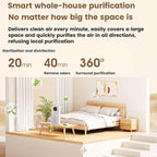 Portable Air Purifier Car Air Purifier Refrigerator Deodorizer with Aromatherapy Diffuser