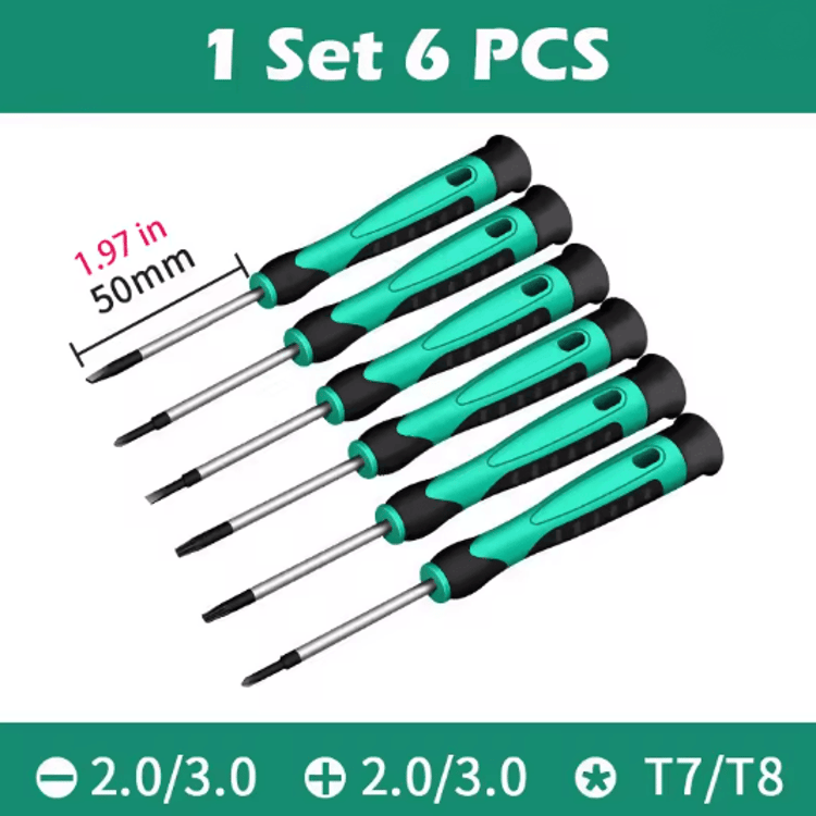 6 Piece Precision Screwdriver Set Professional Electronics Repair Tool Kit