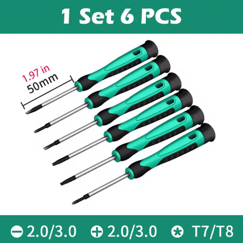 6 Piece Precision Screwdriver Set Professional Electronics Repair Tool Kit